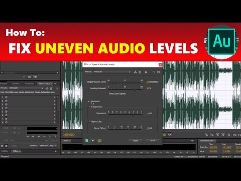 How To: Fix Unequal & Uneven Audio Volume Levels in Adobe Audition | Using Adobe Audition Tutorial