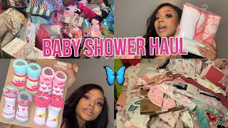 HUGE BABY SHOWER HAUL: What I got from my baby shower (Baby Girl)
