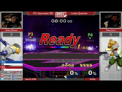 CFL Smackdown 193 Melee - SC Krudo (Sheik) vs SC Lad (Fox) - Losers Quarters