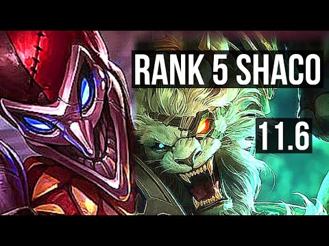 SHACO vs RENGAR (JUNGLE) | 10/1/15, Rank 5 Shaco, 2.9M mastery | EUW Grandmaster | v11.6