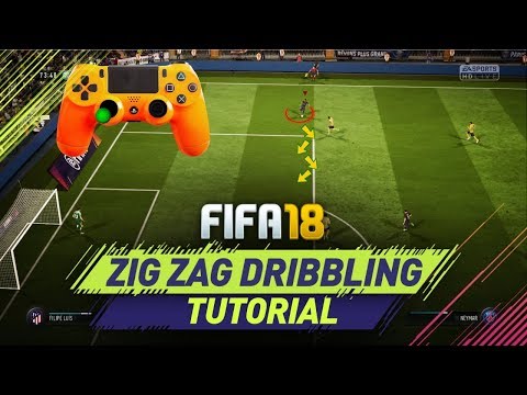 FIFA 18 NEW UNIQUE ZIG ZAG DRIBBLING TECHNIQUE TUTORIAL - HOW TO DRIBBLE in FIFA 18 ULTIMATE TEAM