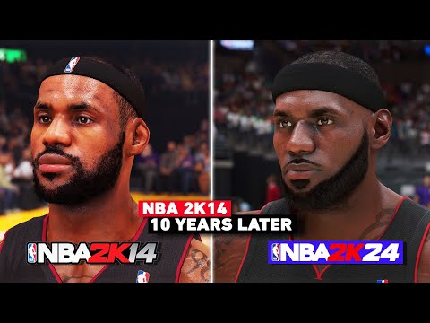 NBA 2K24 vs NBA 2K14: 10 Years Later | Graphics & Lighting Comparison