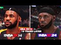 NBA 2K24 vs NBA 2K14: 10 Years Later | Graphics & Lighting Comparison