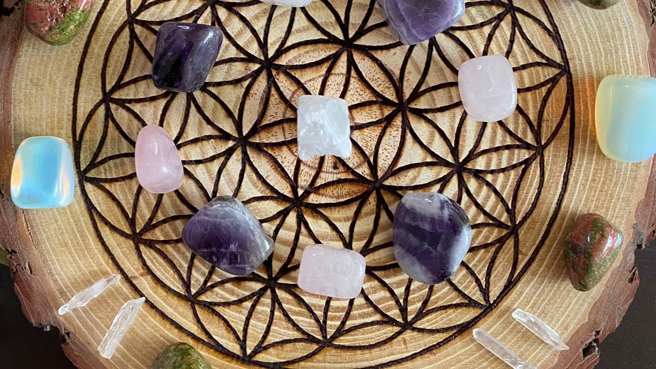 Crystal grid: Flower of Life