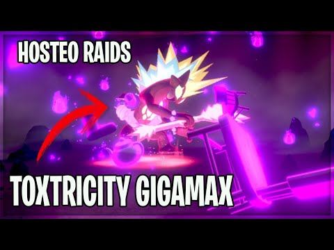 HOSTEO RAID TOXTRICITY  ULTRA SHINY GIGAMAX  INCURSION - POKÉMON ESPADA y ESCUDO