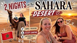 A dream come true camping in the Sahara Desert 🇲🇦 (Backpacking Morocco Solo Vlog)