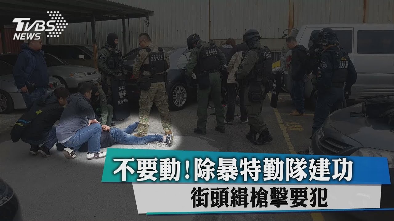 不要動！除暴特勤隊建功　街頭緝槍擊要犯