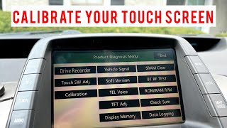 How to Calibrate MFD Touch Screen on 2006-2009 Gen 2 Toyota Prius