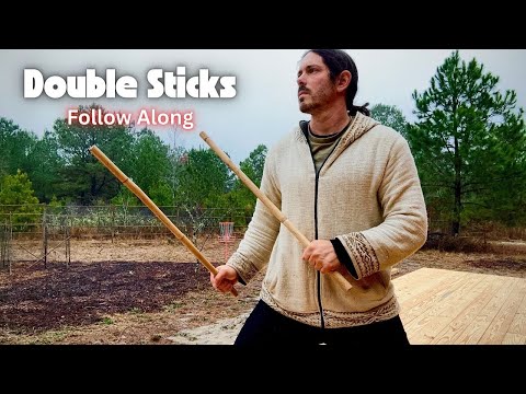 DOUBLE STICKS KALI TRAINING (15 Minute Follow Along Class)