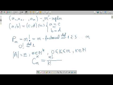 Elemente de combinatorică-partea I- clasele a X-a, a XI-a și a XII-a