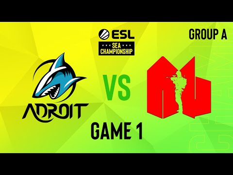 Adroit vs Army Geniuses - Game 1 [ESL SEA Championship]