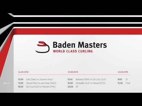 World Curling Tour, Baden Masters 2018, Team De Cruz (SUI) vs Team Mercier (FRA)
