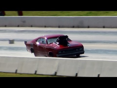 CHARLIE MICALI PLYMOUTH DUSTER DOORSLAMMER 6.36 @ 220 MPH SYDNEY DRAGWAY 24.5.2014