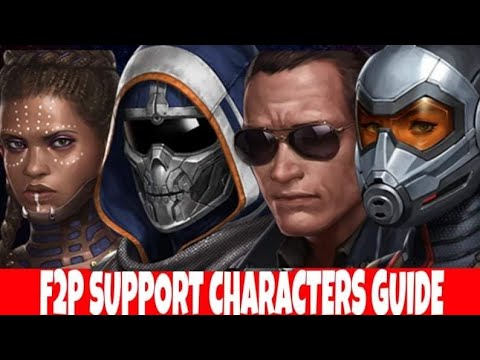 Support characters guide for F2P - marvel future fight