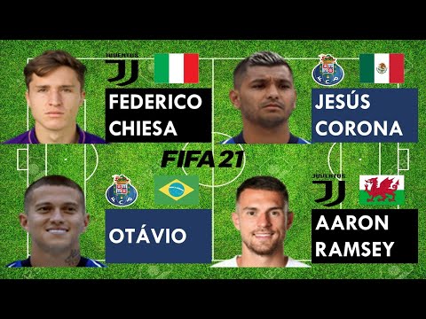 Federico Chiesa vs Jesús Corona vs Otávio vs Aaron Ramsey - FIFA 21 comparison