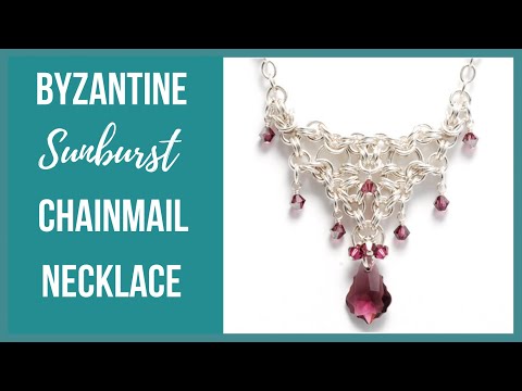 Byzantine Sunburst Chainmail Necklace Tutorial -...
