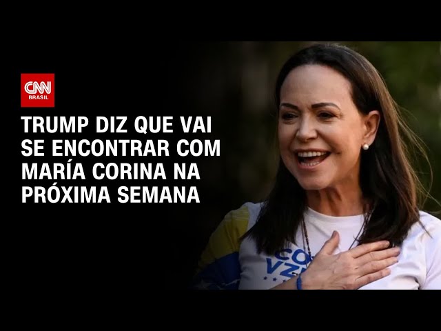 Trump diz que se reunirá com María Corina Machado na próxima semana em Washington | CNN 360º