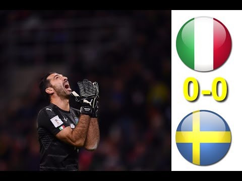 Italy vs Sweden 0-0 Extended Highlights HD 13/11/2017