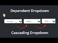 Cascading Dropdown in React | Select State, Country and City using React | Dependent Dropdown List
