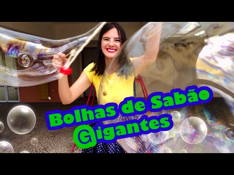Como fazer bolhas de sabão gigantes I Receita para fazer bolhas grandes de sabão