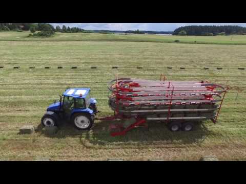 Making 20,000 square bales of hay - Holmbergs hästhö