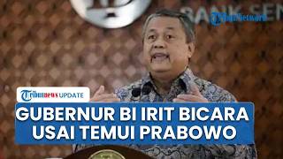 Gubernur Bank Indonesia Perry Warjiyo Tak Banyak Omong usai Temui Prabowo Bahas Rupiah Anjlok