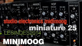 Video thumbnail for Studio Electronics Midimoog // MINIMOOG in the Box // miniature 25 by LESINDES