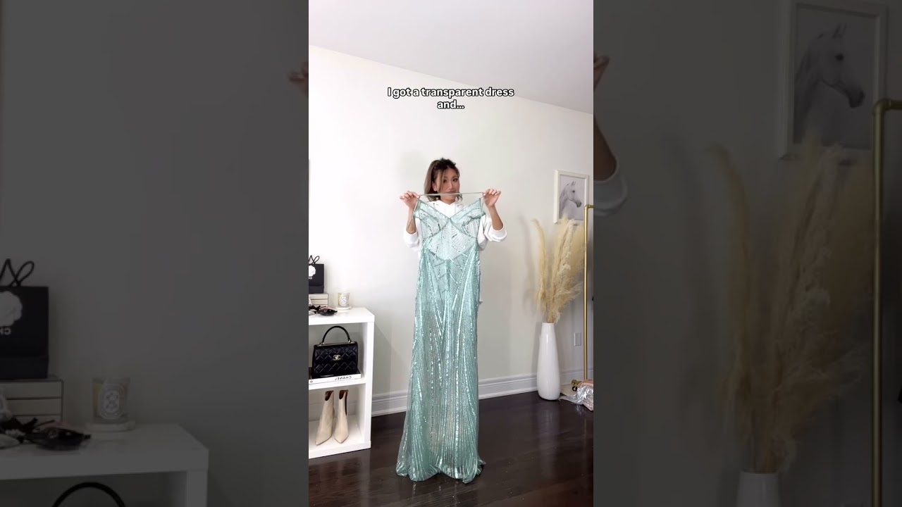 I got a transparent dress and... it absolutely ate #shorts