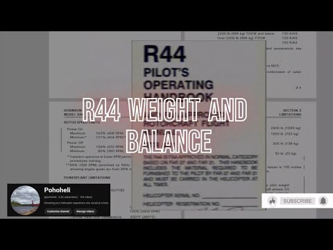 Flight Test Prep: Weight and Balance - R44 Helicopter