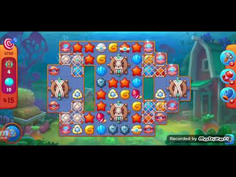 ♡ fishdom gameplay/ level 5730 / It is like the ads? / thank you ☆