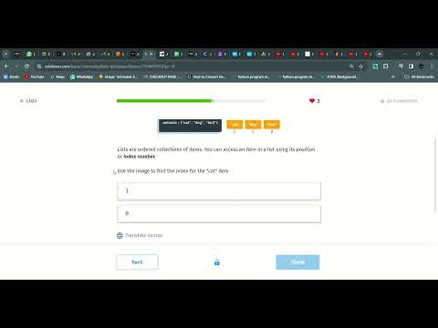 50 Lists Python Developer Sololearn