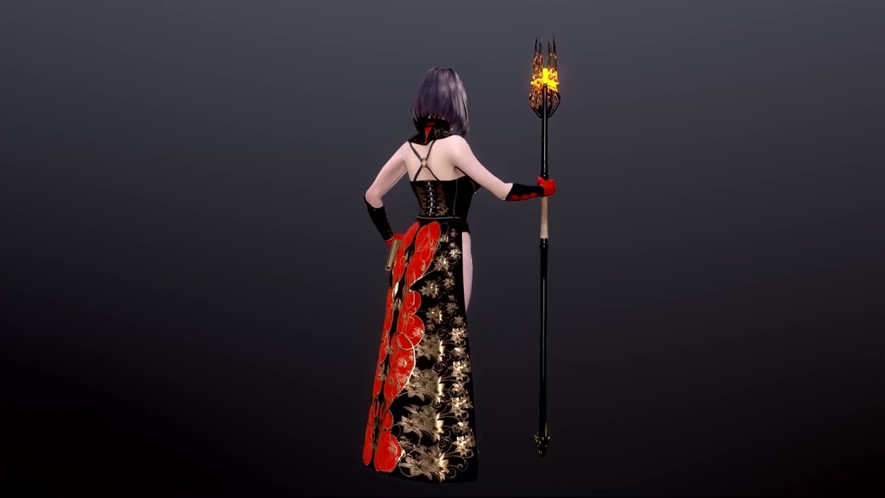 Woman Mage 3D Model