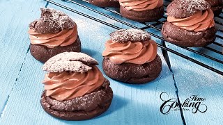 Double Chocolate Cream Puffs -  Easy Recipe