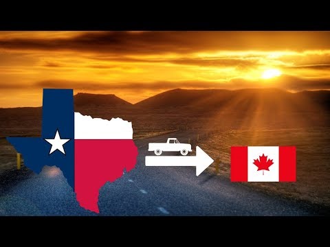 Texas to Canada - Cross Country Road Trip Timelapse