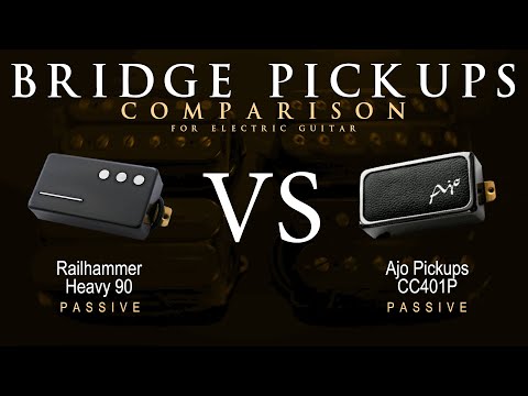Railhammer HEAVY 90 vs Ajo CC401P - Bridge Guitar Pickup Comparison Tone Demo