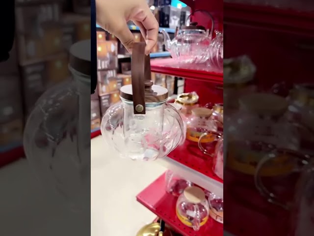 براد شاي زجاج يد ذهبي 1.2 لتر