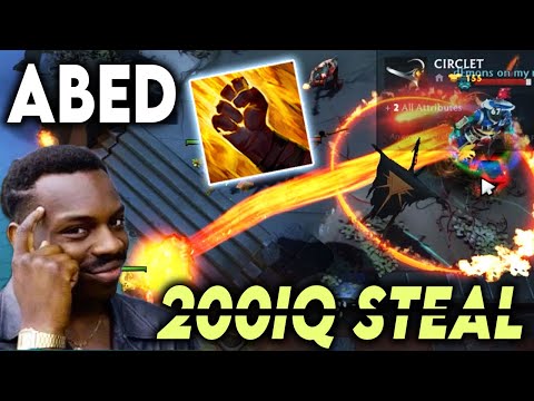 When 11k mmr Enters 200IQ Mode - Abed Amazing ITEM STEAL Dota 2