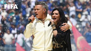 FIFA Robbie Williams and Laura Pausini perform 'Desire' 