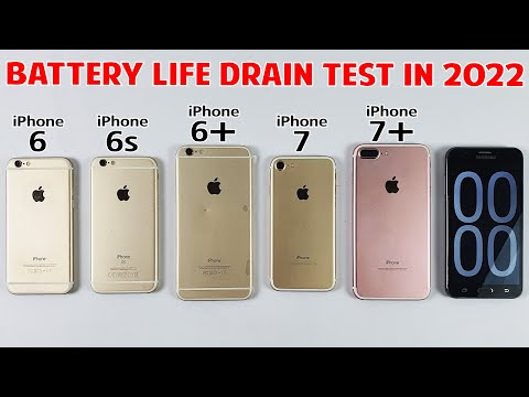 iPhone 6 vs iPhone 6s vs iPhone 6 Plus vs iPhone 7 vs 7 Plus Battery Life Drain Test in 2022 🔋