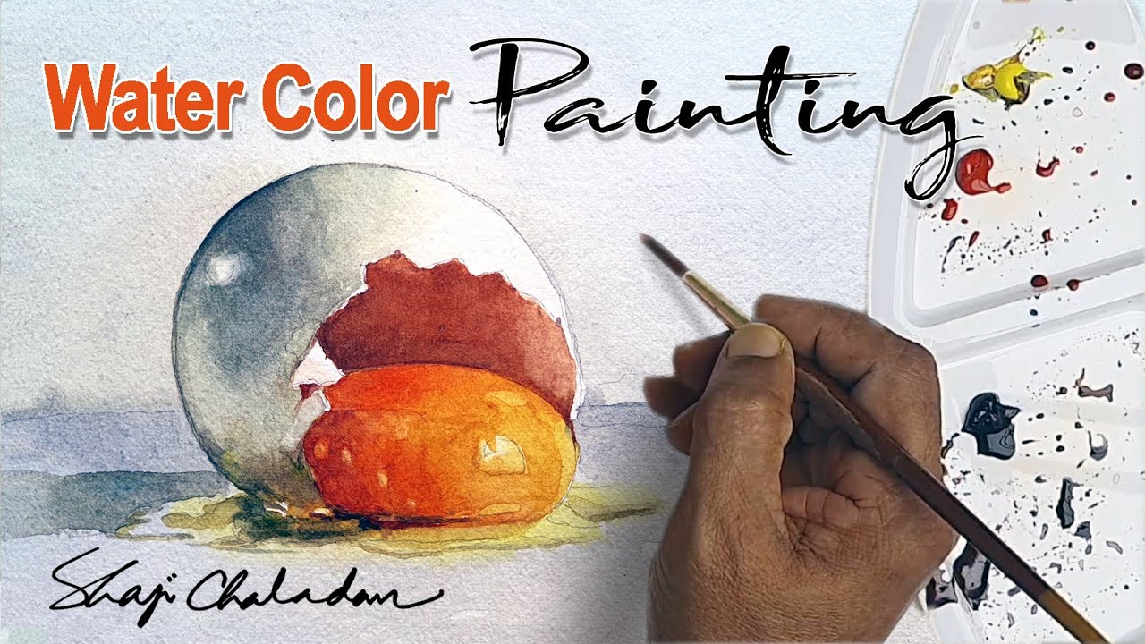Watercolor Still-life Painting | How to paint Egg | Real time Painting