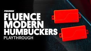 Fishman Set Fluence Modern Humbucker 6 Cordes, 3 Voix, Actif, Nickel Noir - Video