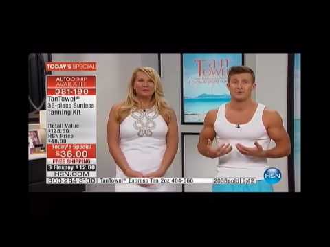 Justin Maina Talks About Tan Towels (HSN Beauty TS)