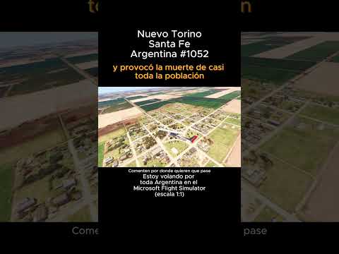 Nuevo Torino, Santa Fe desde el Microsoft Flight Simulator #nuevotorino #santafe #msfs #argentina
