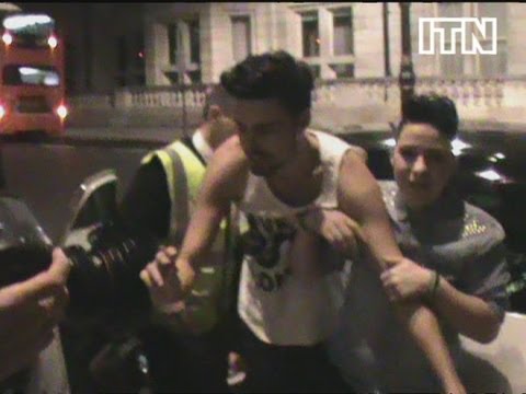 EXCLUSIVE X FACTOR VIDEO: Rylan Clark and Lucy Spraggan worse for wear on night out