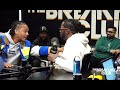 Young Dro about to fight middle of Breakfast Club interview #breakfastclub