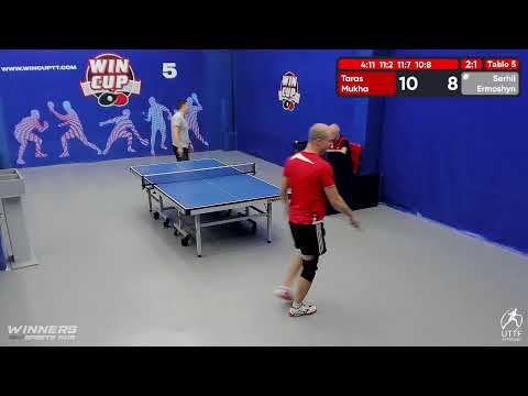 11:00 Муха Тарас 3-1 Ермошин Сергей   стол 5  ЮГ-2  06.08.22