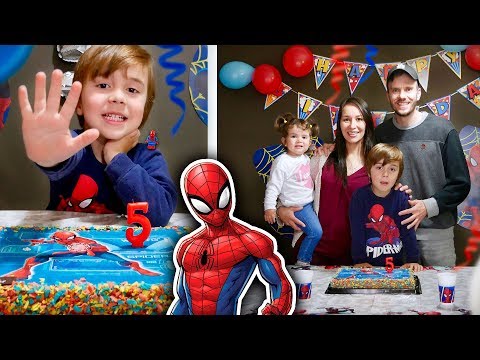 MARCOS 5 YEAR OLD BIRTHDAY SPECIAL!! 🎉Spiderman Kids Party 🎁