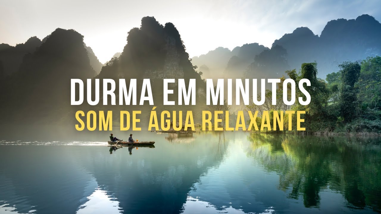 Durma em Minutos com o Som de Água e da Minha Voz - HIPNOSE RELAXAMENTO PROFUNDO
