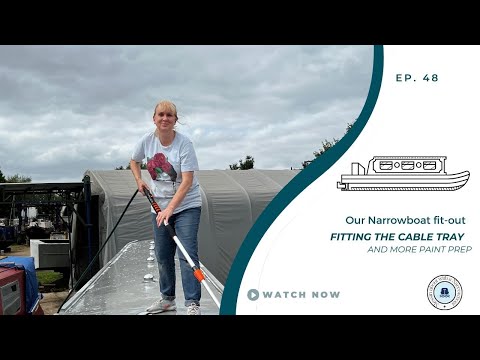 Fitting the cable tray | Our Narrowboat Fit-out | EP48