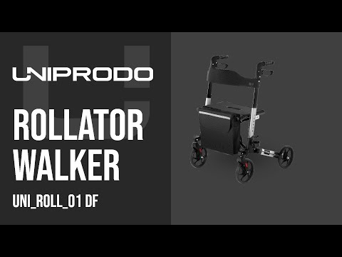video - Factory second Rollator Walker - silver - 136 kg